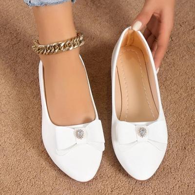 Scarpe Ballerine Casual da Donna Nuove Fiocco Eleganti Scarpe da Passeggio Primavera Marca di Design Retrò Abito Scarpe con Suola Morbida Zapatillas Mujer