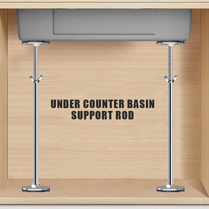 Stainless Steel Undermount Sink Supports Adjustable Heavy Duty Durable Mount Bracket for DIY Kitchen Bathroom Upgrade