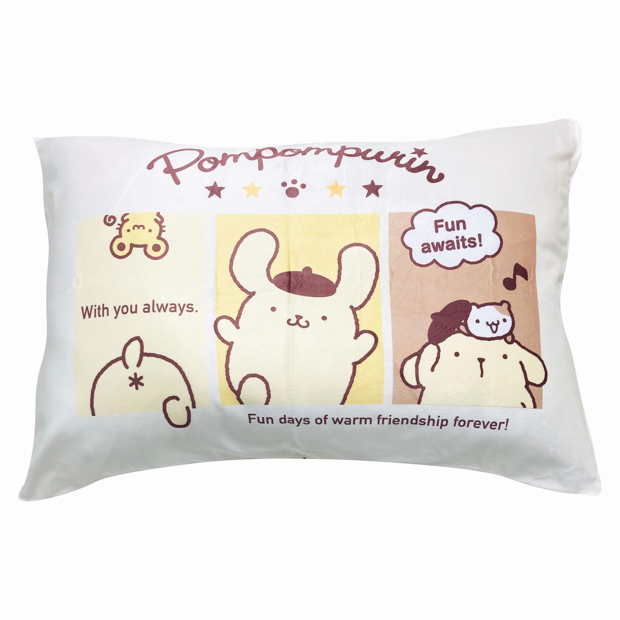 

MORIPiLO Sanrio Подушка с Помпомпурином и Тающая Подходящая как для Детей, так и для Милой Плюшевой Игрушки Sanrio Morishita (Гладкое прикосновение)