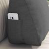 Back Cushion Dark Gray 45 x 20 x 35 cm Fabric