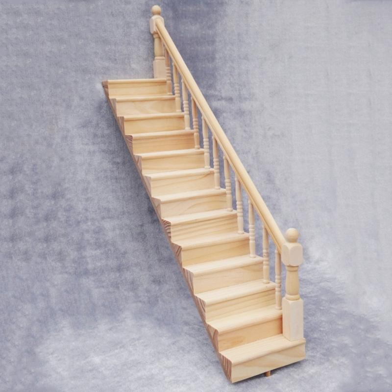 Einfache Holztreppe für Tiny Homes Abnehmbare Struktur Kindersicher Ressource Handwerksgrundlagen 2 Einheiten