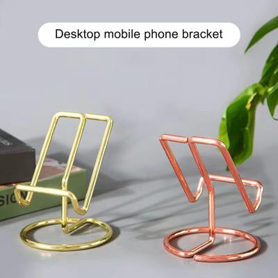 Lazy Phone Bracket Stable Steady Strong Bearing Cell Capacity Ironwork Support Phone Desk Stand Holder Mobile