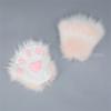 15 Colors Plush Gloves Cute Imitation Claw Cosplay Props Cat Paw Animal Tiger Cow Half Finger Gloves Anime Furry Paw Gloves