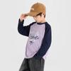 Weiches Baumwoll-T-Shirt für Jungen, American Retro, Raglan, Langarm
