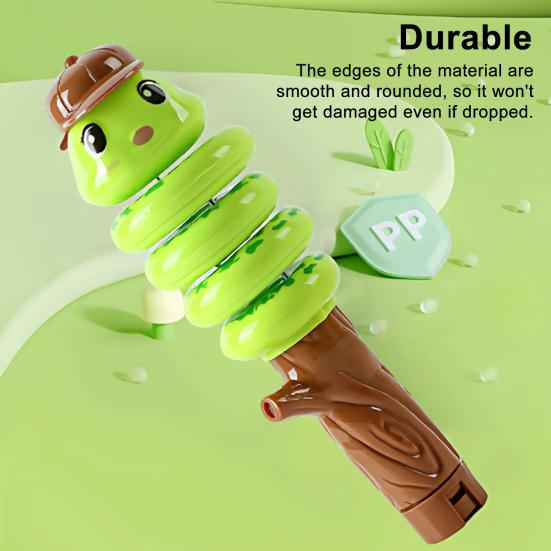 Swing Snake Whistle Toy Stress Relief Swinging Cartoon Snake Stick with Whistle Toddlers Boys Girls Interactive Educational Animal Toy