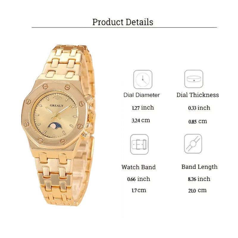 Women's Fashion Alloy Quartz Bracelet Watch