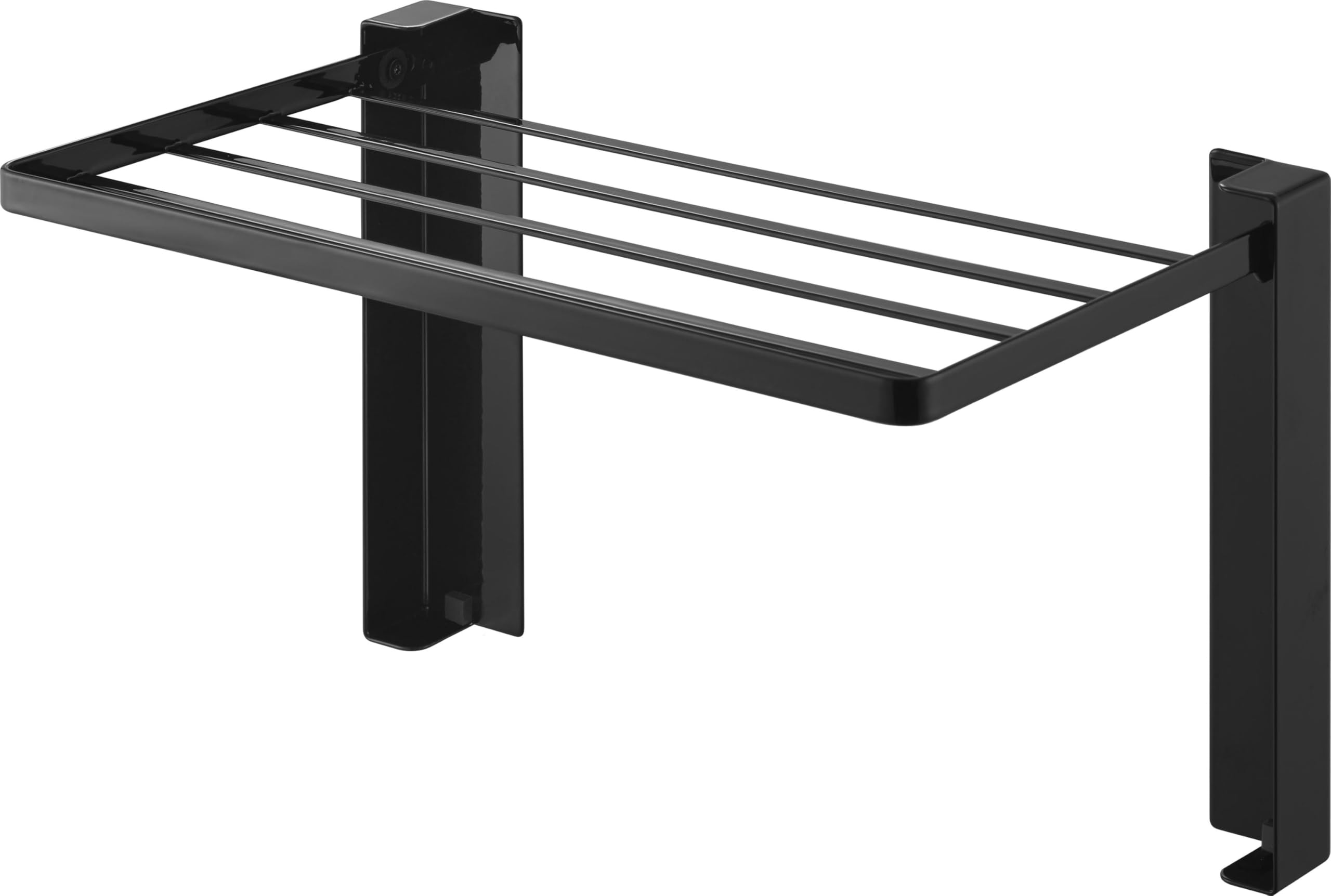 

Yamazaki Tower a convenient folding storage rack with magnetic closure for next to your washing Opens to a convenient W41 x D25 x Convenient for чёрный