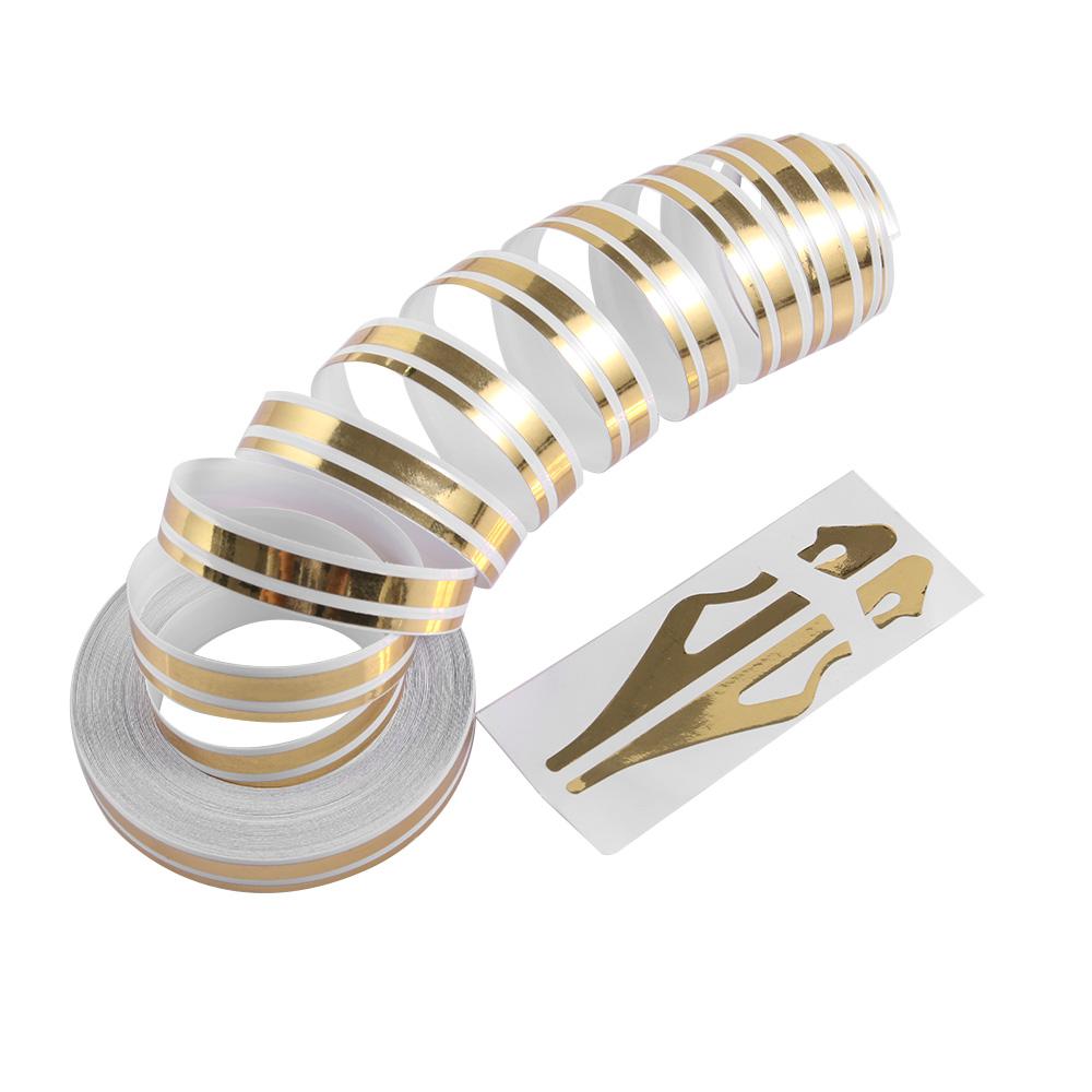 12mm Colorful Striping Pinstripe Steam line DOUBLE LINE Tape Car Body Decal Vinyl Sticker Car Styling Decor Exterior Accessory