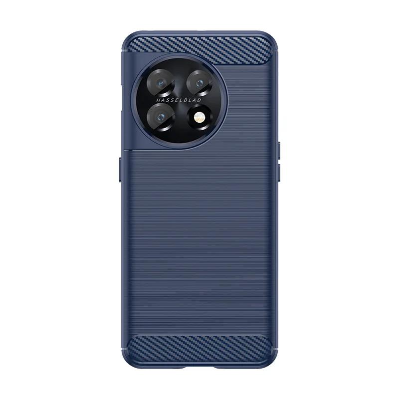 

For OnePlus 13 Case Cover For OnePlus 13 11 12 12R 9 10 Pro 10T Funda Shell Shockproof Soft Carbon Fiber TPU Phone Bumper Oneplus 12