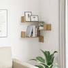 Wandmontiertes Eckregal Artisan Eichenoptik 40 x 40 x 49,5 cm Spanplatte
