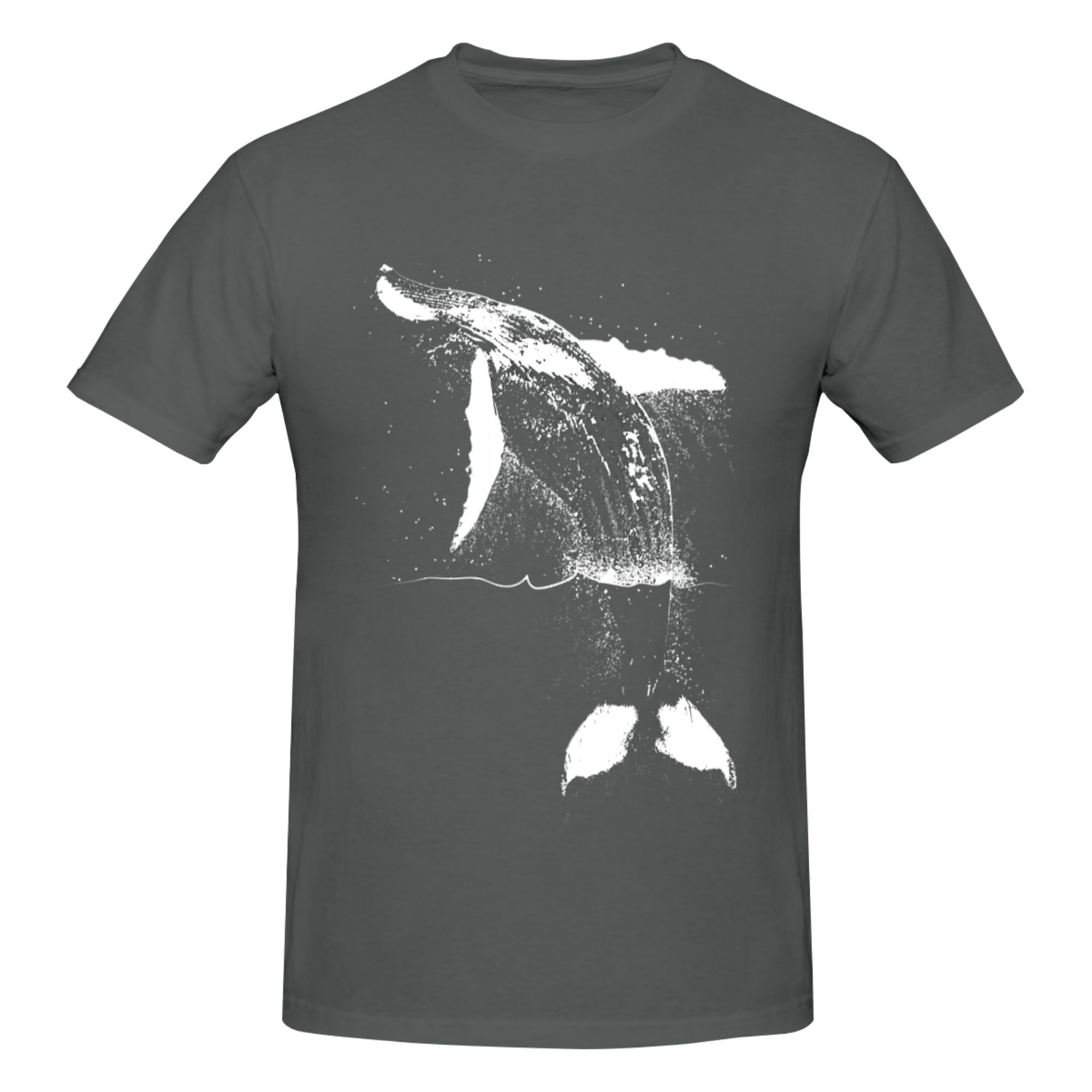 

Funny Breaching Humpback Printed T-Shirts Unisex Men Women Gym Casual Short Sleeve Soft Breathable Fashion Graphic Tees 5XL різнокольоровий
