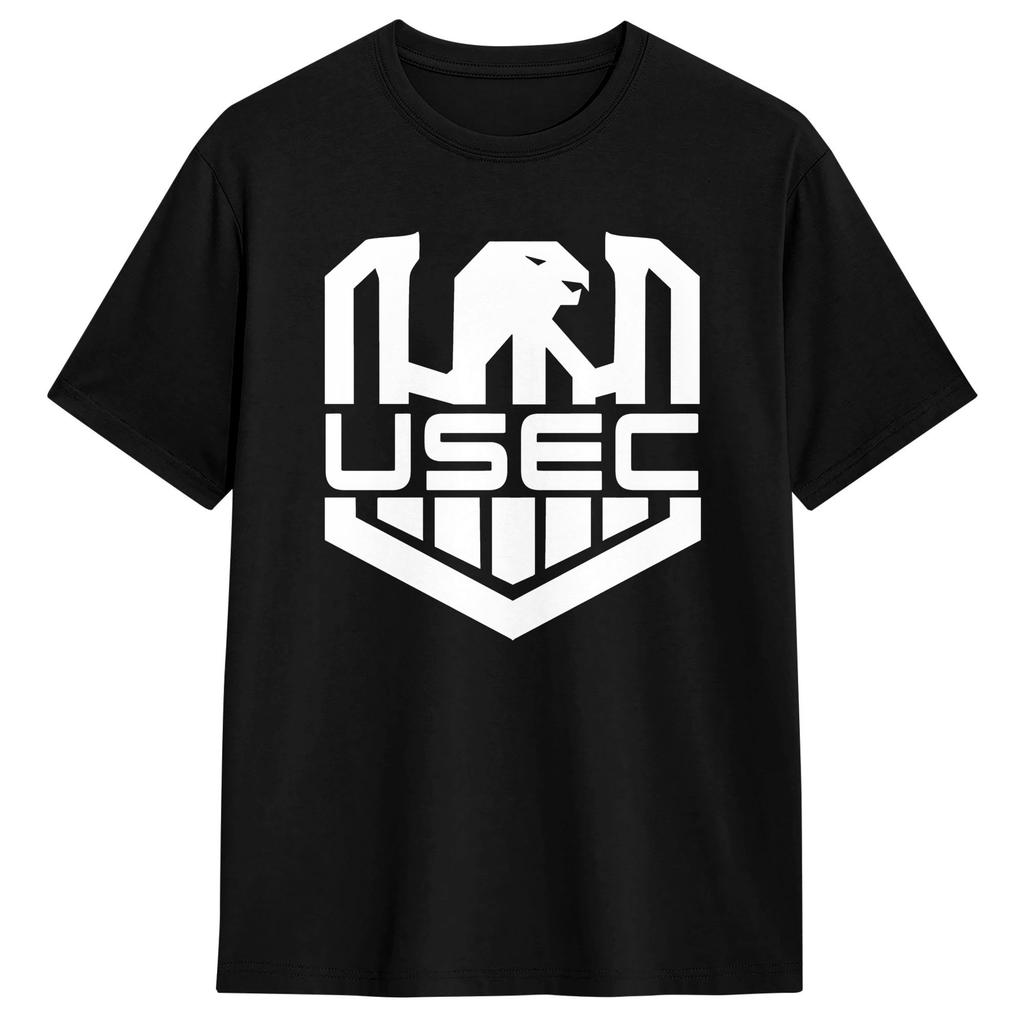 Escape From Tarkov USEC litle wnite logo Cotton T Shirt For Men Summer Trendy Cool Tee Shirt Oversized Custom DIY Clothes