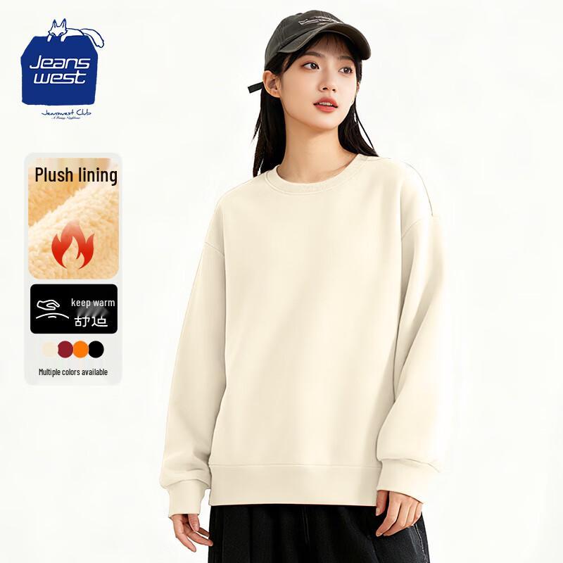 

Jeanswest Club Women s Fleece Lined Crewneck Sweatshirt S