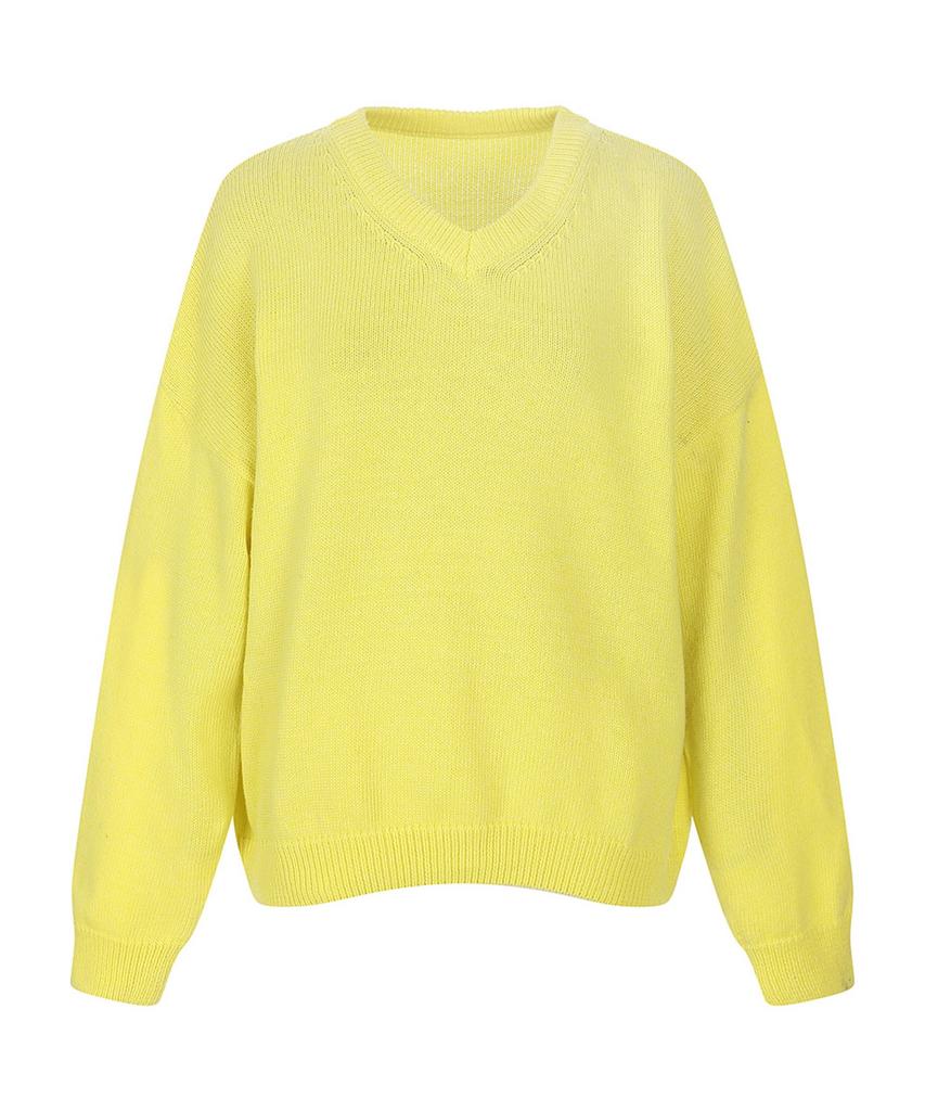 VANAKE V-Neck Loose Fit Knit_Vb42Ktq338Z