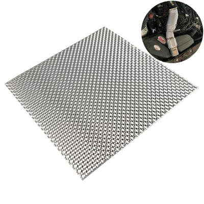 0.5X500MM Egzoz Isı Kalkanı Otomotiv Kabartmalı Alüminyum Isı Kalkanı Susturucu Egzoz Sargısı