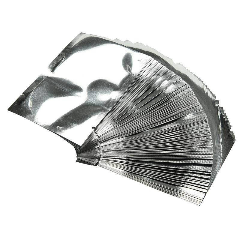 

100 X серебряная алюминиевая фольга, майларовый мешок, вакуумные пакеты, упаковщик для хранения продуктов питания 7*10cm