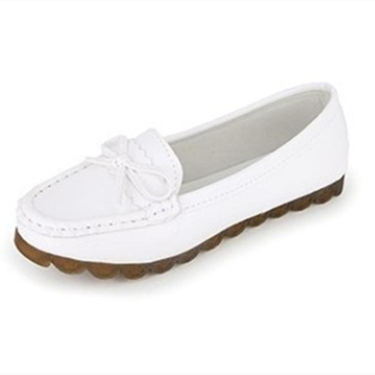

Женские балетки на плоской подошве Женские кожаные дышащие мокасины с вырезами Женские туфли-лодочки Балетки Женская повседневная обувь Кроссовки 9 белый