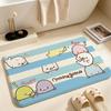 IP-MamegomaS Floor Mat Soft Non-Slip Bath Mat, Bedside Carpet, Absorbent Doormat for Home