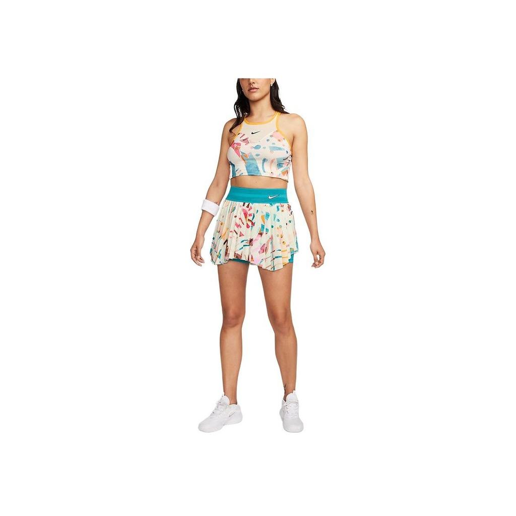 Nike Court Dri-FIT Slam All-Over Print Quick-Dry Skirt Tennis Bottoms Women bottoms Coconut-Milk DX5415-113