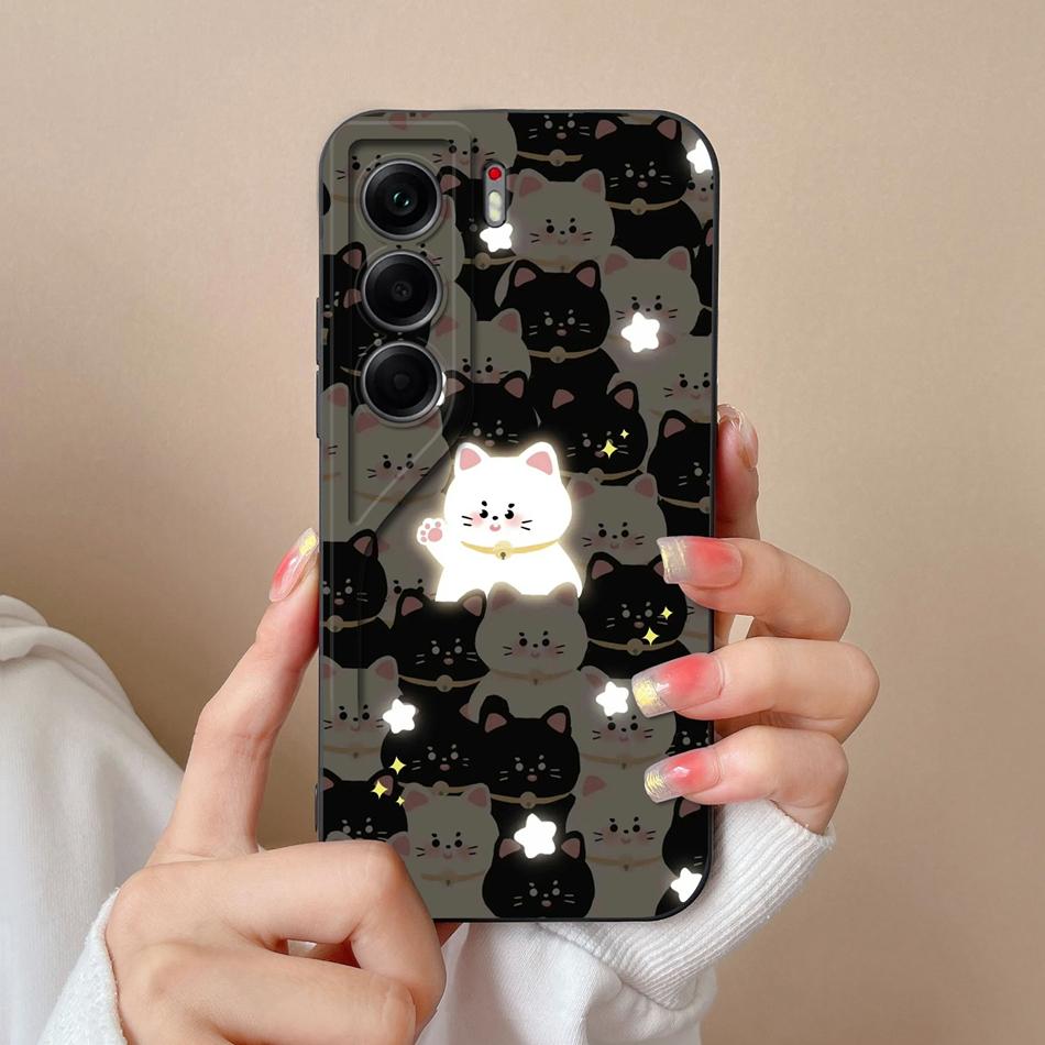 For Tecno Camon 40 Pro Phone Case Cute Animals Soft Back Cover Liquid Silicone Phone Shell For Camon40 Pro 4G 5G Anti Drop Funda