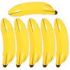 8pcs Banana Props Yellow Inflatable Banana Festival Party Decoration Toss Beach Toy Inflatable Decoration 60x16cm