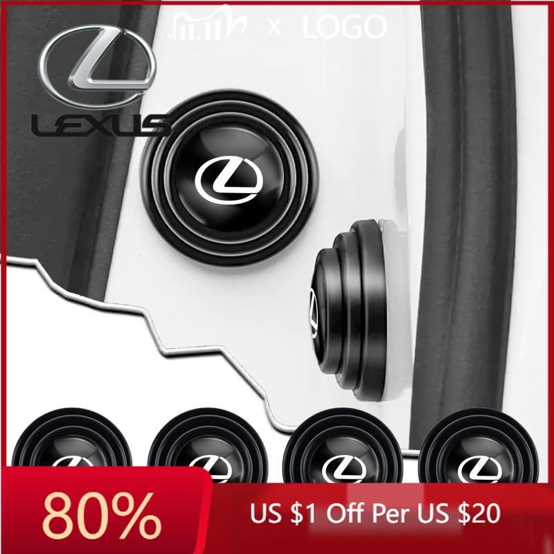 2026 Hot Interior Stickers 4Pcs Car Door Anti-shock Pad Absorber Anti-shoc Buffer Gasket For Lexus RX300 IS200 IS250 ES350 Ct200