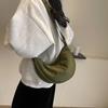 Small Bag Women's Simple All-Match Satchel Shoulder Bag Crossbody Dumpling Bag for Travel