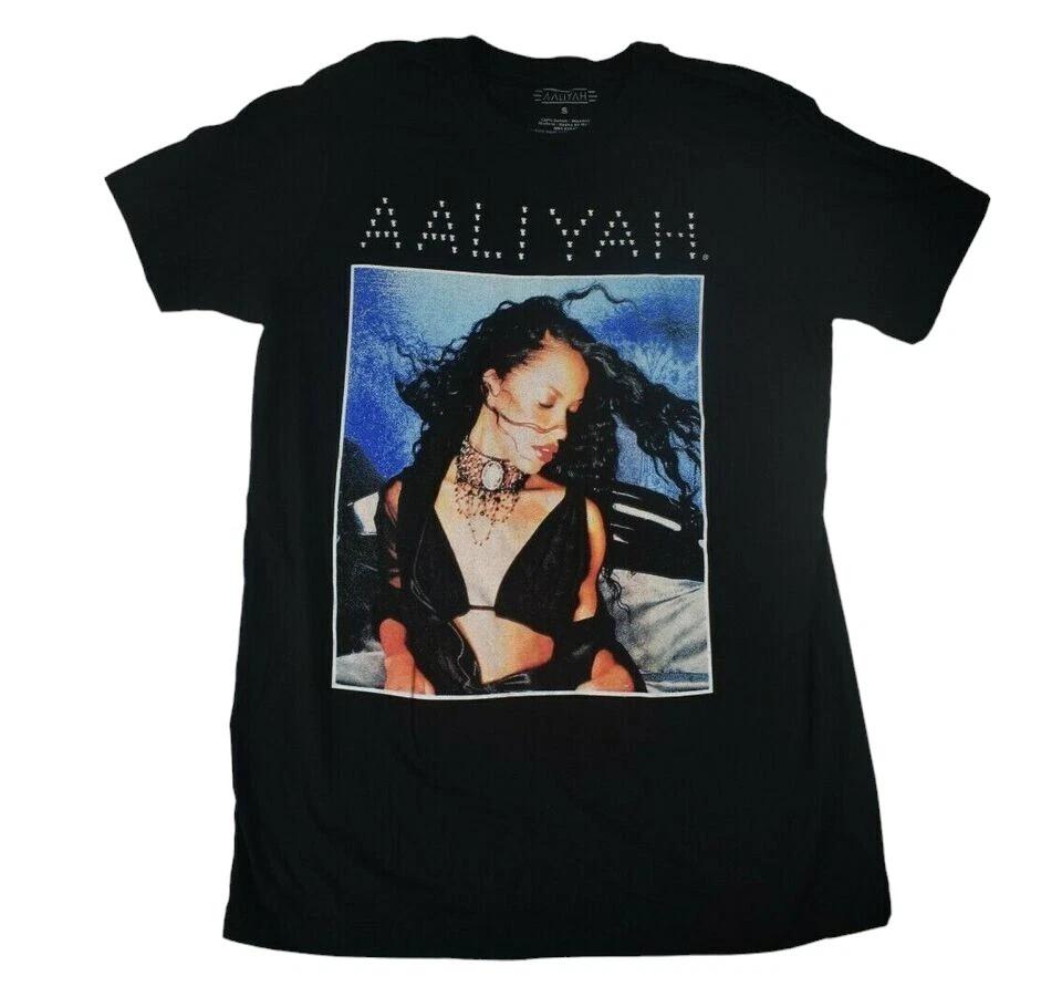 Aaliyah Mens  Princess of R&B Photo Short Sleeve T-Shirt XL