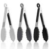 Silicone High-Temperature Resistant Tongs - Ideal for Grilling, Frying, and Bread - Stainless Steel Kitchen Tool