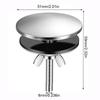 Stainless Steel Sink Hole Cover Black Silver Sink Tap Hole Cap Faucet Hole Cover