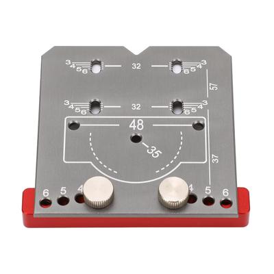 Hinge Hole Drilling Locator Aluminum Alloy Cabinet Door Hinge Mounting Guide Woodworking Hole Drill