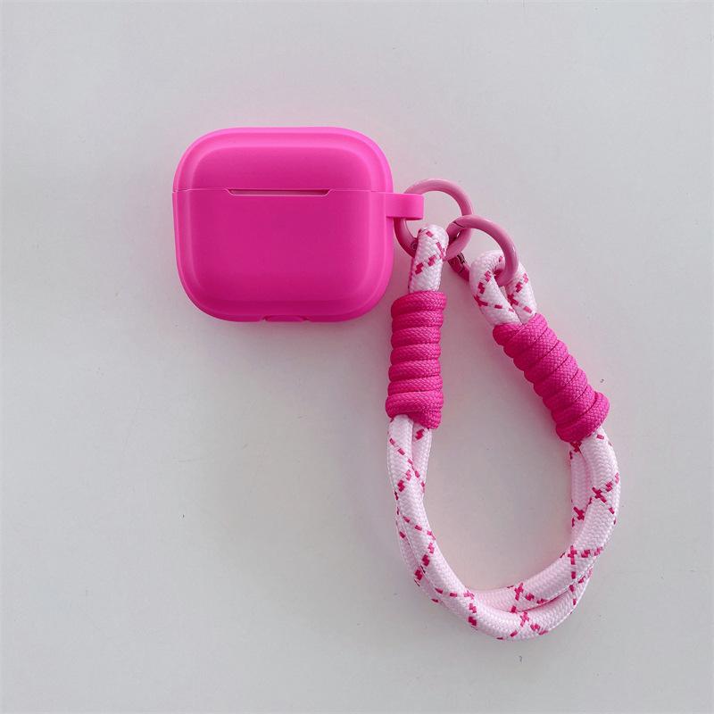 Simple solid color one-piece suitable for AirPods 1 generation protective case, second generation 1 generation pro1 apple bluetooth headset soft case