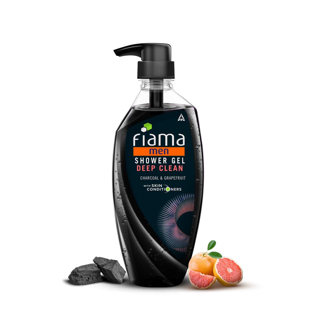 

Fiama Men Body Wash Deep Clean 500ml Pack with Charcoal and Grapefruit for Fresh Moisturised Skin Daily Use