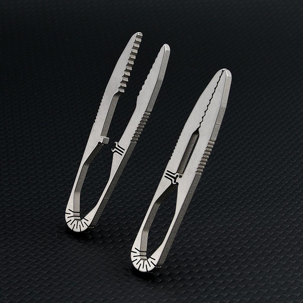 Camping Small Tweezer Titanium Alloy Tweezers Outdoor Tool Pocket Maintenance Tool Survival Supplies Easy To Use