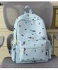 School bag: misty milk blue B1y sweet cool leopard print girly backpack, youthful vitality, versatile backpack for middle and high school girls