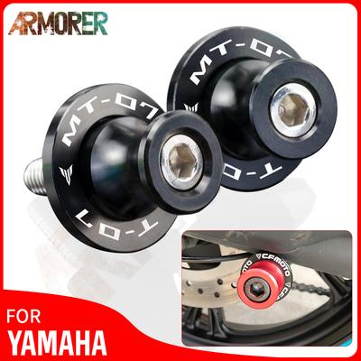 YAMAHA MT-07 MT 07 MT07Universal 6 MM Motosiklet Salınım Kolu Makaralar Standı Vidalar CNC Alüminyum