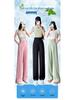Ice Silk High Waist Chiffon Wide Leg Pants - Women's Summer Korean Style