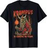 Christmas Krampus Is Coming Hail Santa Funny Xmas Clothing T-Shirt Unisex T-Shirt