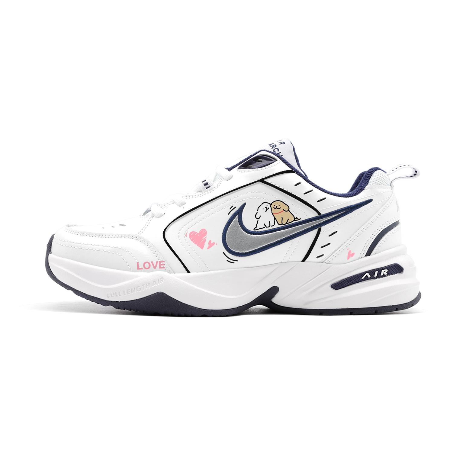 

Nike Air Monarch 4 Chunky Sneakers Unisex Low top White/Blue 415445-102(Team140-) 43