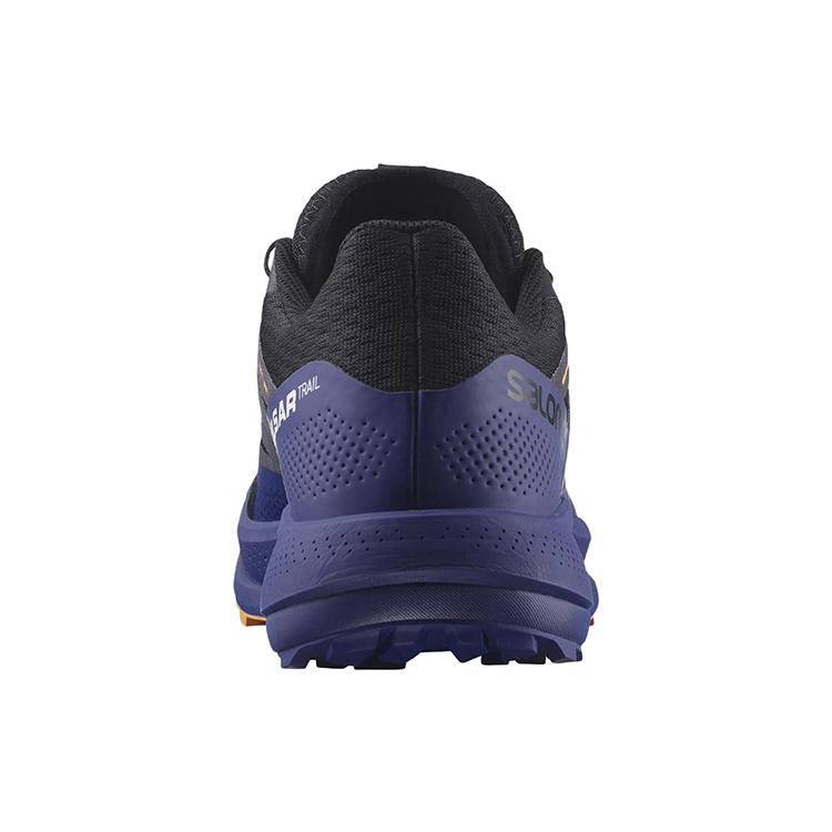 SALOMON Pulsar Trail Comfortable Fabric Abrasion Resistant Abrasion Resistant Low top Running Shoes Men's Black Blue 416032
