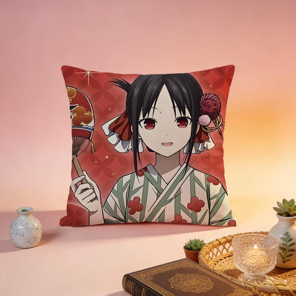 Fashion KKaguyasama Love Is Wared Cushion Cover Premium SkinFriendly Pillow Case MultiPurpose for Home Office Travel