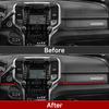 BBP1 For Dodge RAM 1500 2500 3500 2019-2026 Car Center Console Red Line Decorative Strip ABS Interior Sticker Trim Accessories