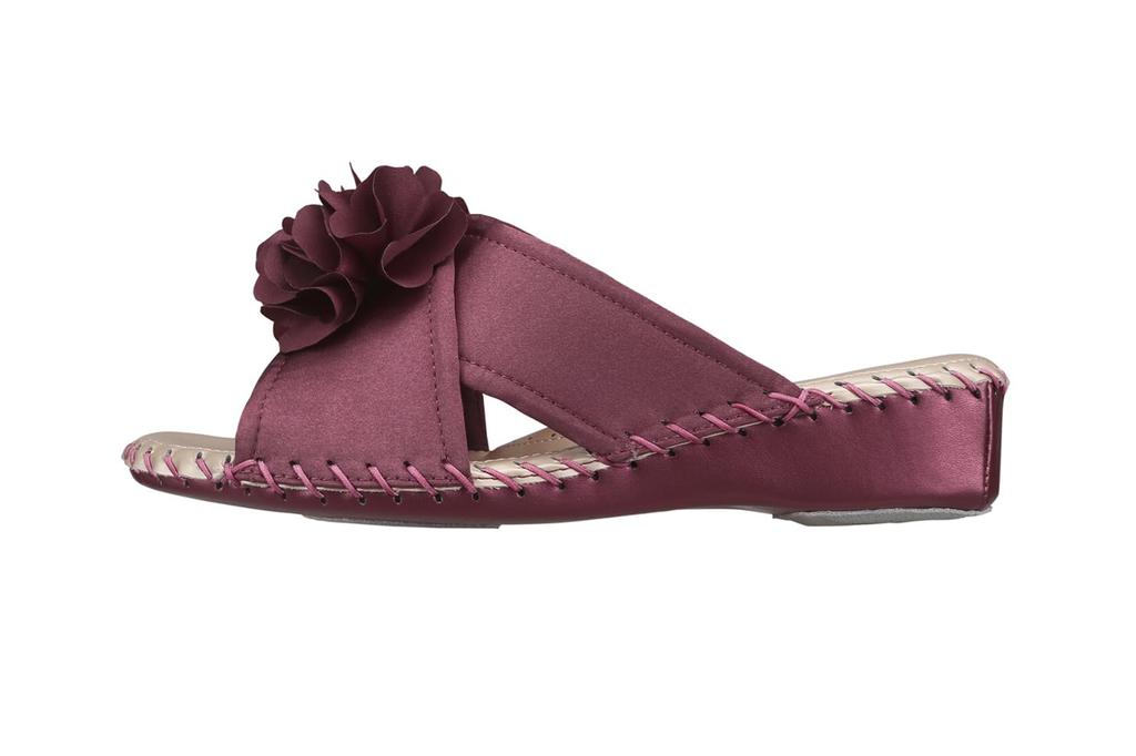 Pansy 9473 Satin Indoor Size L Women's Slippers, Shoes, Purple,