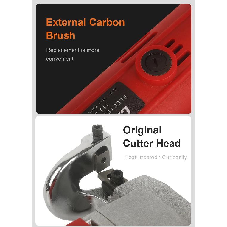 Electric Scissors 2.5mm Cutting Metal Board 580W Electric Sheet Metal Shear Snip for Cutting Iron Soft Steel Plates