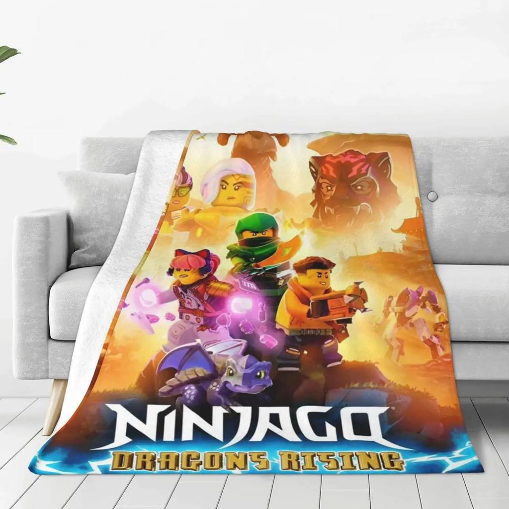 N-ninjagos Blanket Flannel Funny Warm Throw Blankets for Bedspread Summer