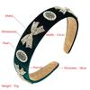 Women's Hairband Baroque Bow Pearl Flannel Shampoo Headband Go Out Sweet Hair Hoop Sponge Headwear