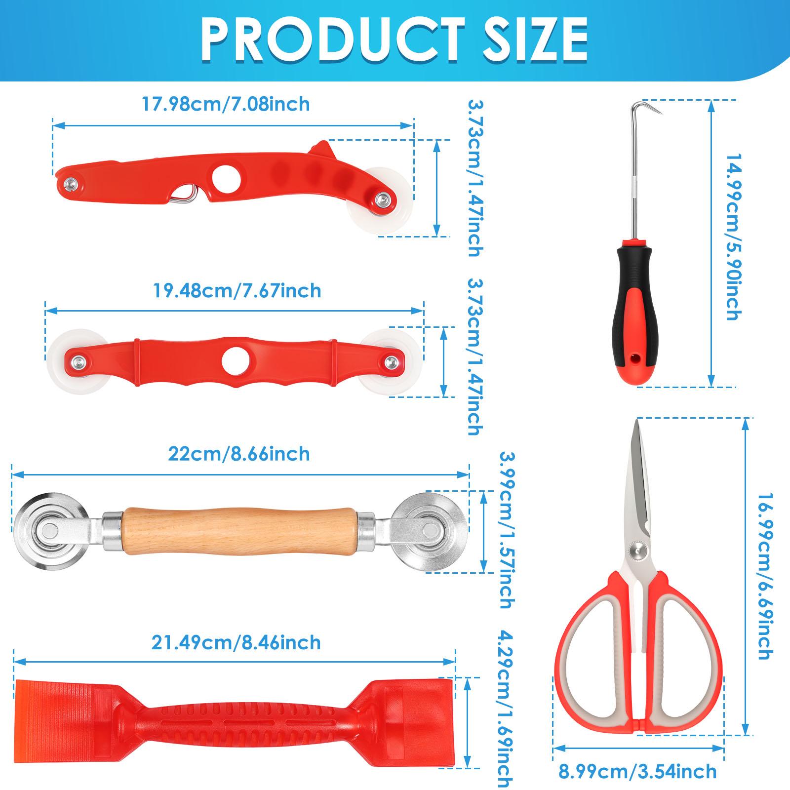 

Window Screen Repair Tool Kit Anti slip plastic easy to operate Suitable for fixed window screens and sliding screen doors