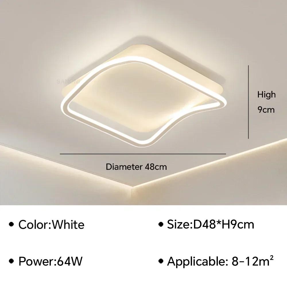 Modern LED Ceiling Lamp for Living Dining Room Study Bedroom Aisle Kitchen Loft Ceiling Chandelier Home Decor Lighting Fixture