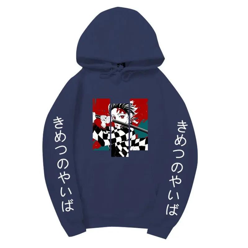 Autumn Winter Anime Printed Hoodies Autumn Harajuku Sweatshirts Oversize Casual Long Sleeve Pullover Casual Print Streetwear