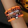 6pcs Halloween Decoration Bracelet with Pumpkin, Bat, and Ghost Pendants, Roleplaying Party Decoration giftHalloween Decorations